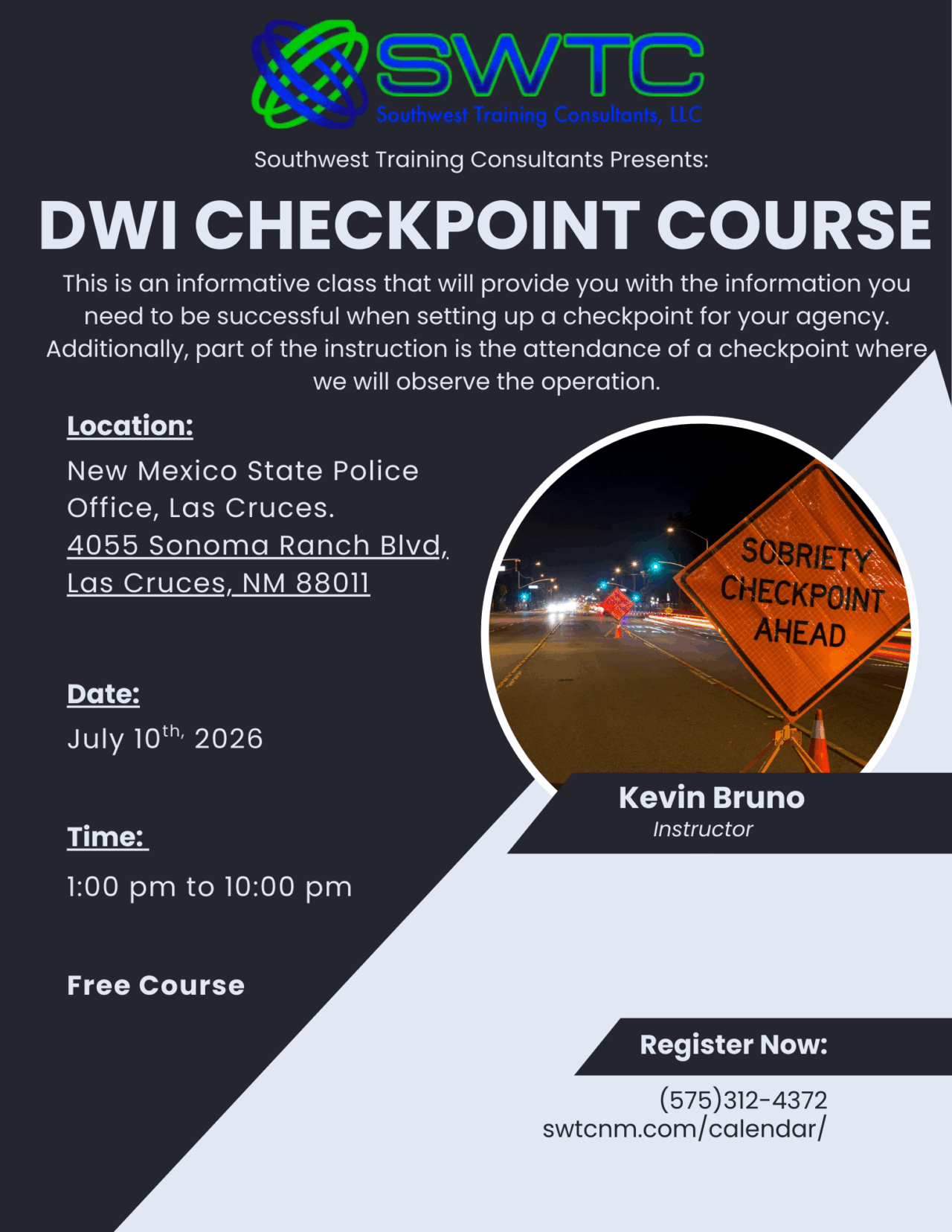 Proprof Dwi Class DWI Checkpoint Class – Las Cruces - SWTC